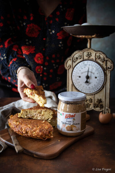 la ricetta per la frittata di pasta senza glutine con crema al tartufo