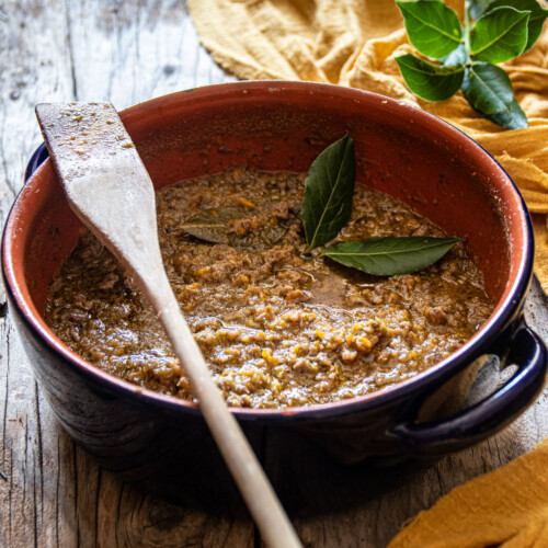 ragu' di cinghiale in bianco